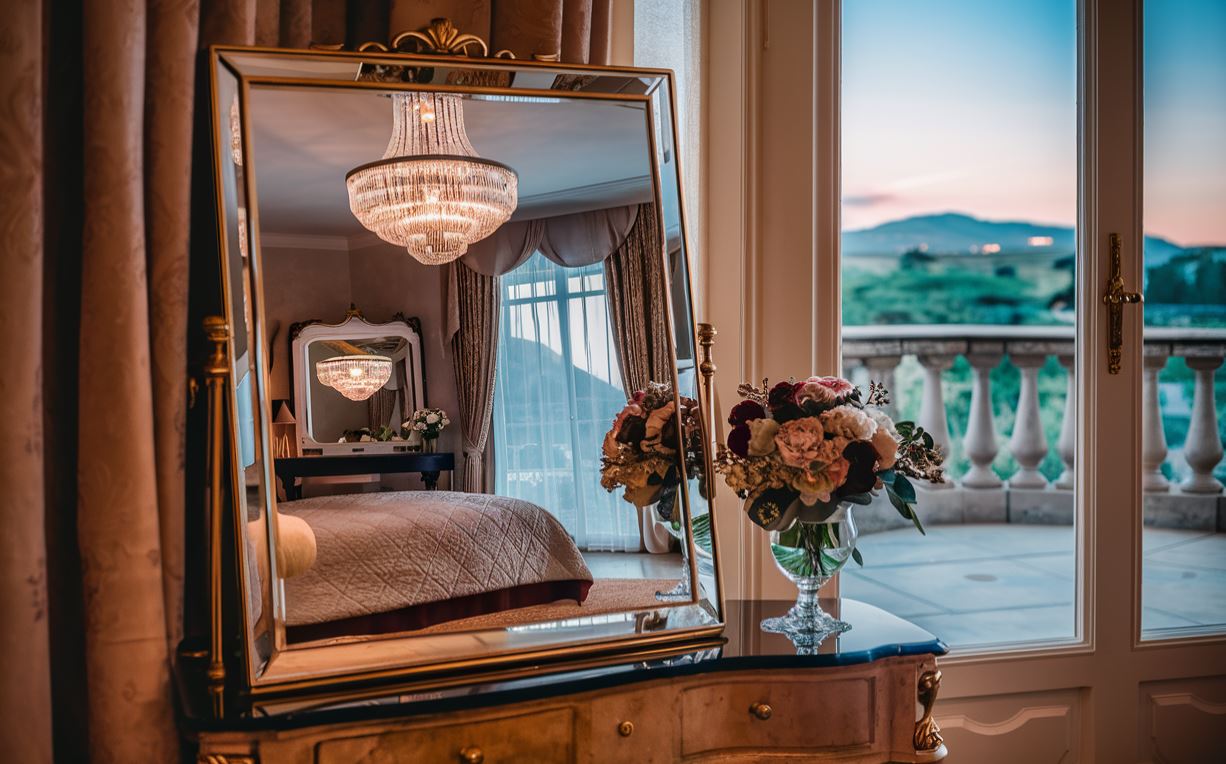miroir en face du lit signification
